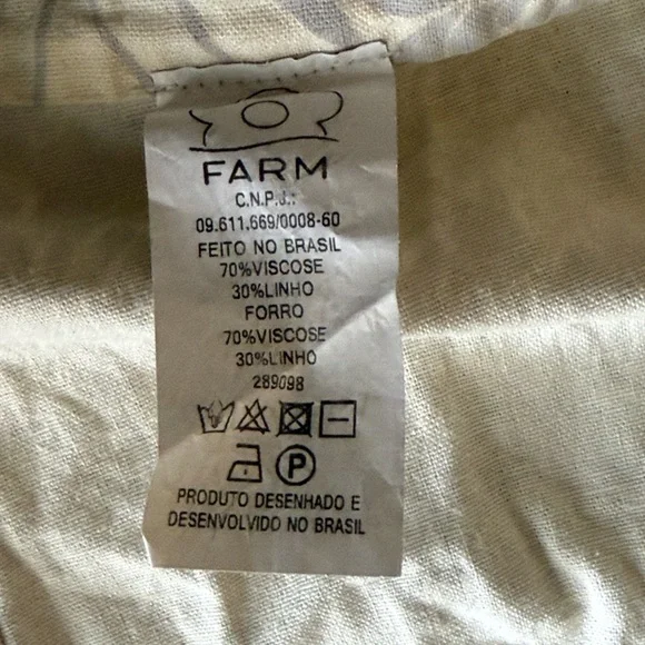 Farm Rio linen cropped top - Picture 8 of 12